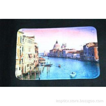 Watery City Patter Anti slip Water Absorbing Rugs for Kitch